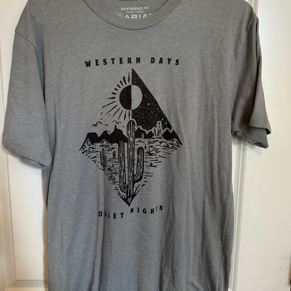 Gray Graphic T-Shirt - Western Days Design